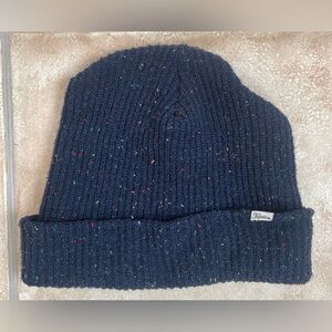 Urban Outfitters Katin blue speckled basic beanie, 100% acrylic, fold over cuff